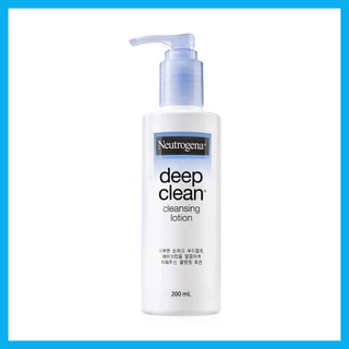 Neutrogena Deep Clean Cleansing Lotion 200ml นูโทรจีนา เมคอัพรีมูฟเวอร์เนื้อโลชั่น.