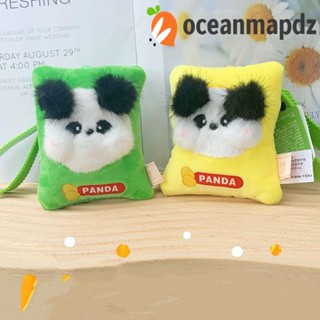 Oceanmapdz กระเป๋าใส่เหรียญตุ๊กตาแพนด้า, กระเป๋าใส่เหรียญการ์ตูน, กระเป๋าหูฟังสร้างสรรค์ สไตล์เกาหลี ตุ๊กตาตุ๊กตาสาว