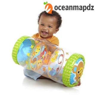 Oceanmapdz กลองเบลล์เป่าลม PVC สีเขียว ของเล่นเสริมการเรียนรู้เด็กทารก