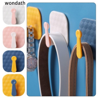 Wonda ตะขอแขวนเสื้อผ้า ติดผนัง ไร้รอยต่อ ทนทาน สีตัดกัน สําหรับห้องครัว ห้องน้ํา 8 ชิ้น