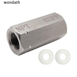 Wonda อะแดปเตอร์ข้อต่อ 1/8 BSPP ตัวเมีย สเตนเลส PCP ตัวเมีย 1/8 NPT สีเงิน สําหรับเพนท์บอล