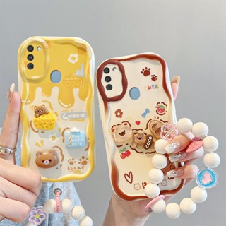 เคส Samsung A11 เคสน่ารัก ขอบครีม โทรศัพท์ สามมิติ ฟิกเกอร์ตุ๊กตา เคสนิ่ม เคสเต็ม NYGZ