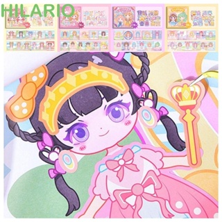 Hilario สติกเกอร์ ลายการ์ตูนเจ้าหญิง เปลี่ยนสีได้ สําหรับตกแต่งสมุดกิจกรรม DIY