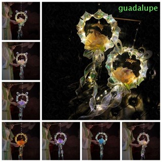 Guadalupe โคมไฟกลางฤดูใบไม้ร่วง DIY พร้อมไฟ LED แบบพกพา เรืองแสง สไตล์จีน ของขวัญสําหรับเด็ก