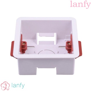 Lanfy กล่องสวิตช์ติดผนัง 35 46 มม. 86 แบบ สีขาว ปลอดภัย สําหรับบ้าน