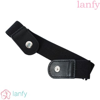 Lanfy เข็มขัดยางยืด ไร้รอยต่อ ไม่มีหัวเข็มขัด สไตล์ญี่ปุ่น สําหรับตกแต่งกางเกง 2 ชิ้น