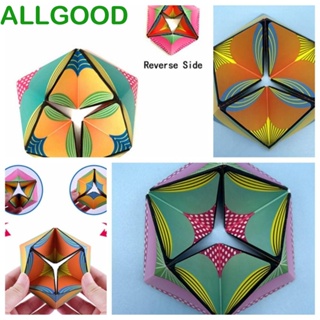 Allgoods ลูกบาศก์พลาสติก 3D เปลี่ยนสีได้ หลากสี ของเล่นเสริมการเรียนรู้เด็ก