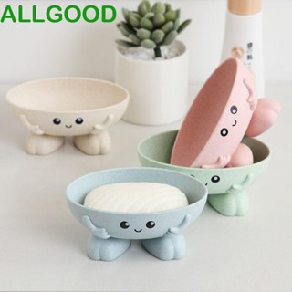 Allgoods กล่องสบู่ ระบายน้ํา กันลื่น ลายการ์ตูนน่ารัก 3D สําหรับห้องครัว