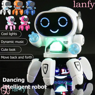 Lanfy ของเล่นเต้นรําอิเล็กทรอนิกส์ พร้อมเพลงอิเล็กทรอนิกส์ หกกรงเล็บ มีไฟเพลง ของเล่นสําหรับเด็ก