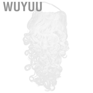 Wuyuu 80cm Santa Beard White Wig And Claus Curly For