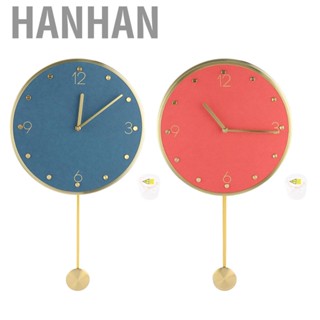 Hanhan Simple Modern Swing Clock With Pendulum Wall Decor For Home Use