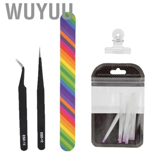 Wuyuu Nail Extension Tool  5pcs Fiberglass Shaping  File Tweezers Manicure Set Art Kit for DIY Home Use and Salon