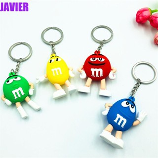 Javier M&amp;Ms พวงกุญแจ น่ารัก ประตูรถ อุปกรณ์พวงกุญแจรถ กระเป๋า จี้พวงกุญแจ การ์ตูน พวงกุญแจ พวงกุญแจ