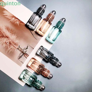 Quinton ขวดน้ําหอม ขวดรีฟิล ที่มีสีสัน ลูกกลิ้งสเตนเลส ขวดเปล่า ขวดแก้ว