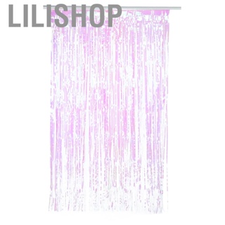 Lilishop 100x180cm Tassel Shiny Flash Line Door Curtain Decoration For Wedding Celebration Birthday Party Window Room