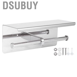 Dsubuy rust Double Toilet Paper Holder Shelf For Bathroom Home