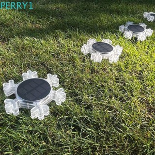 Perry โคมไฟเกล็ดหิมะ พลังงานแสงอาทิตย์ LED 600mah สําหรับตกแต่งสวน