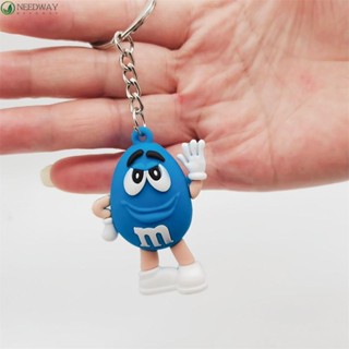 Needway พวงกุญแจ จี้รูปการ์ตูน M&amp;M’S ช็อคโกแลต ถั่ว M Charms สําหรับห้อยกระเป๋า