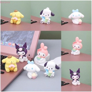 Koryes ฟิกเกอร์ PVC การ์ตูน Kuromi Cinnamoroll My Melody Kuromi Cinnamoroll ของเล่น สําหรับเก็บสะสม ตกแต่งรถยนต์