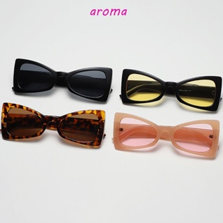 Aroma แว่นตากันแดด ทรงสามเหลี่ยม ป้องกันรังสียูวี สไตล์เกาหลี สําหรับผู้หญิง และผู้ชาย