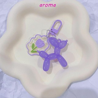 Aroma พวงกุญแจอะคริลิค เรซิ่น รูปดอกทิวลิป ดอกไม้น่ารัก ของขวัญ สําหรับเด็กผู้หญิง