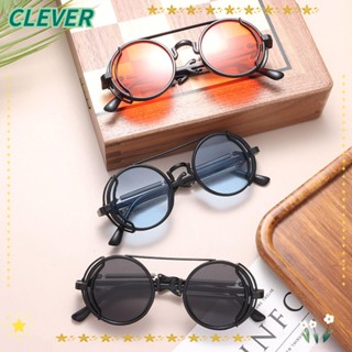 Clever Steampunk แว่นตากันแดด สไตล์โกธิค พังก์ ป้องกัน UV400