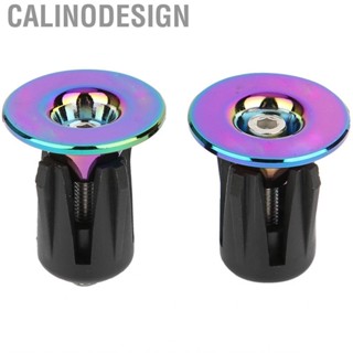 Calinodesign 1 Pair Bike Grip Handle Bar End Plugs Electroplate Colorful