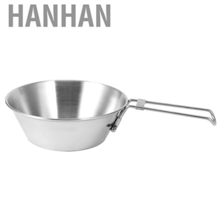 Hanhan Light Weight Camping Cookware Foldable Handle Designed Folding Bowl Fine