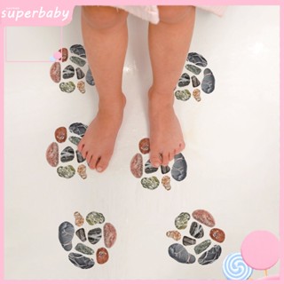 (Superbaby) สติกเกอร์กรวด กันลื่น กันตก อเนกประสงค์ สําหรับติดตกแต่งอ่างอาบน้ํา ห้องน้ํา 3 ชิ้น