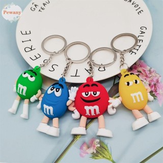 Pewany พวงกุญแจ จี้รูปการ์ตูน M&amp;M’S ช็อคโกแลต ถั่ว M Charms สําหรับห้อยกระเป๋า