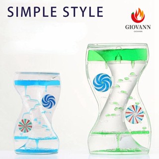 Giovanni นาฬิกาทรายอะคริลิค หมุนได้ สองสี กันตก สําหรับนักเรียน