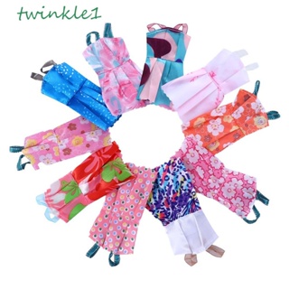 Twinkle1 เสื้อผ้าตุ๊กตาแฟชั่น 32 ชิ้น ต่อชุด แว่นตา 4 ชิ้น รองเท้า 10 คู่ กระเป๋าถือ 2 ชิ้น อุปกรณ์เสริม สําหรับตุ๊กตา