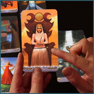 ไพ่ทาโรต์ เวอร์ชั่นภาษาอังกฤษ Triple Goddess Mysterious Divination Board Game Oracle Guidance Card Tarot Deck For novth