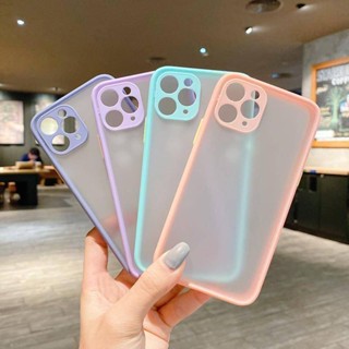 ใหม่ เคสโทรศัพท์มือถือ PC แข็ง เนื้อแมตต์ ซิลิโคน ใส หรูหรา สําหรับ iPhone 12 mini Pro Max 13