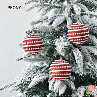 Peonypavilion จี้ลูกบอล 8 ซม. สําหรับแขวนตกแต่งต้นคริสต์มาส 2 ชิ้น