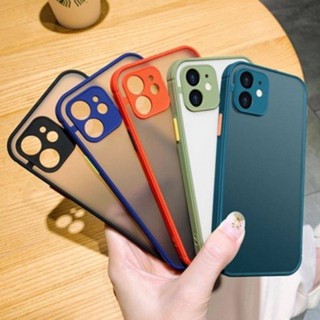 เคสโทรศัพท์มือถือ PC แข็ง ซิลิโคน เนื้อแมตต์ หรูหรา สําหรับ iPhone 12 mini Pro Max 13