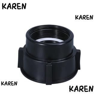 Karen IBC อะแดปเตอร์ข้อต่อท่อระบายน้ํา พลาสติก สีดํา เชื่อมต่อง่าย 2 นิ้ว