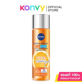 NIVEA Extra Bright C&amp;Hya Vitamin Essence Water 100ml นีเวีย เอสเซนส์ วอเตอร์ โลชั่นน้ำตบเนื้อบางเบา.