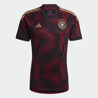 adidas ฟุตบอล เสื้อฟุตบอลชุดเยือน Germany 22 ผู้ชาย สีดำ HJ9604