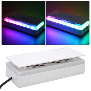 Superage เกมคอนโซลพัดลมระบายความร้อน LED Light Strip Top Dust Proof คอนโซลที่มีสีสันพัดลมสำหรับ Xbox Series S