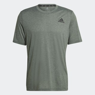 adidas เทรนนิง เสื้อยืด Primeblue Designed 2 Move Heathered Sport ผู้ชาย สีเขียว HM4786