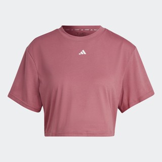 adidas เทรนนิง เสื้อยืด Studio ผู้หญิง สีชมพู IB8563