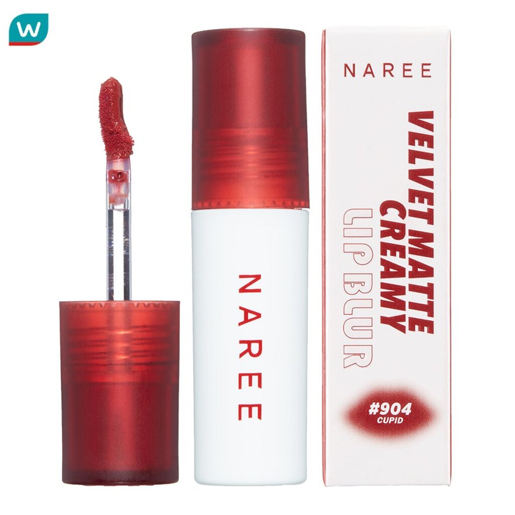Naree นารี เวลเวท แมท ครีมมี่ ลิป เบลอ 3ก. 904 คิวปิด