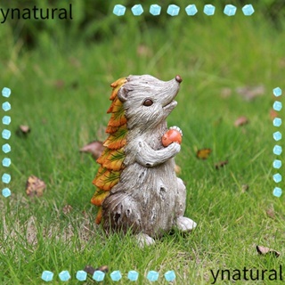 Ynatural รูปปั้นเม่นเรซิ่น สําหรับตกแต่งสวน