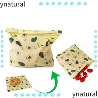 Ynatural ถุงเก็บขี้ผึ้ง ผัก และผ้า เป็นมิตรกับสิ่งแวดล้อม สําหรับห้องครัว