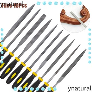 Ynatural ตะไบ 10 ชิ้น / ชุด สําหรับลับคม เลื่อยมือ