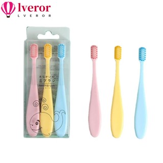 Lveror แปรงสีฟันพลาสติก ขนแปรงนิ่ม 13 ซม. 9 ชิ้น ดูแลช่องปาก สําหรับเด็ก 2-12 ปี