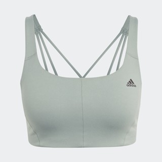 adidas เทรนนิง บราซัพพอร์ตระดับปานกลาง CoreFlow ผู้หญิง สีเขียว IB5957