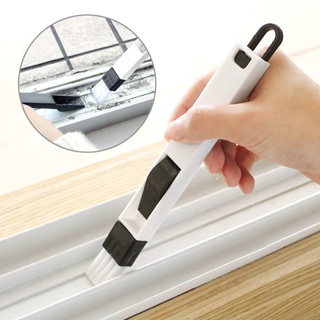 Spot# door and window groove cleaning brush screen window cleaning tool groove small brush with dustpan cleaning gap brush 8jj