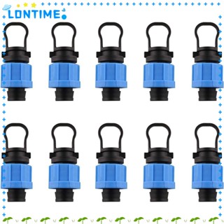 Lontime เทปหยดน้ํา 16 มม. สีฟ้า อุปกรณ์เสริม 10 ชิ้น